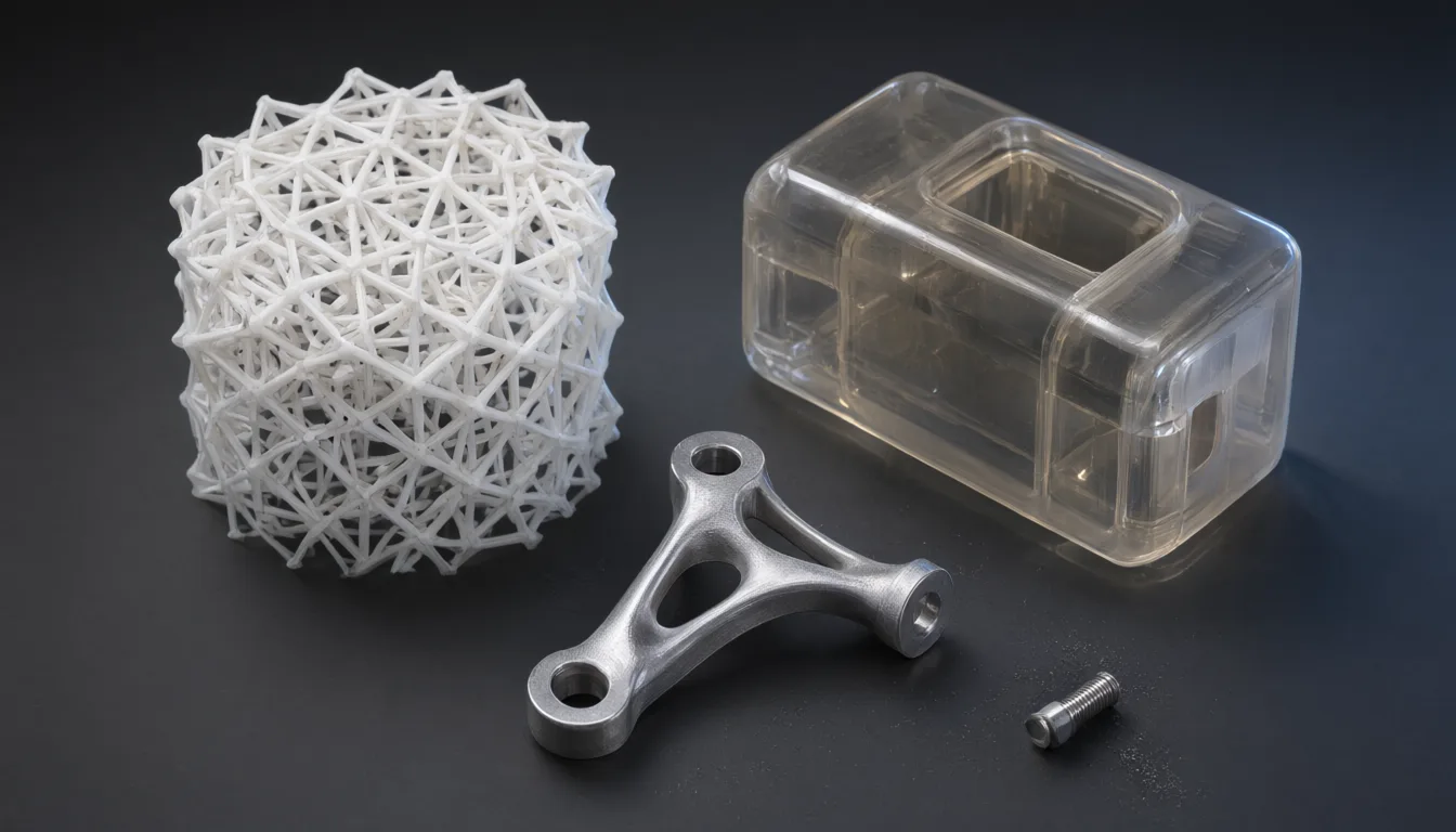 Industrial 3D printed resin, nylon and metal parts
